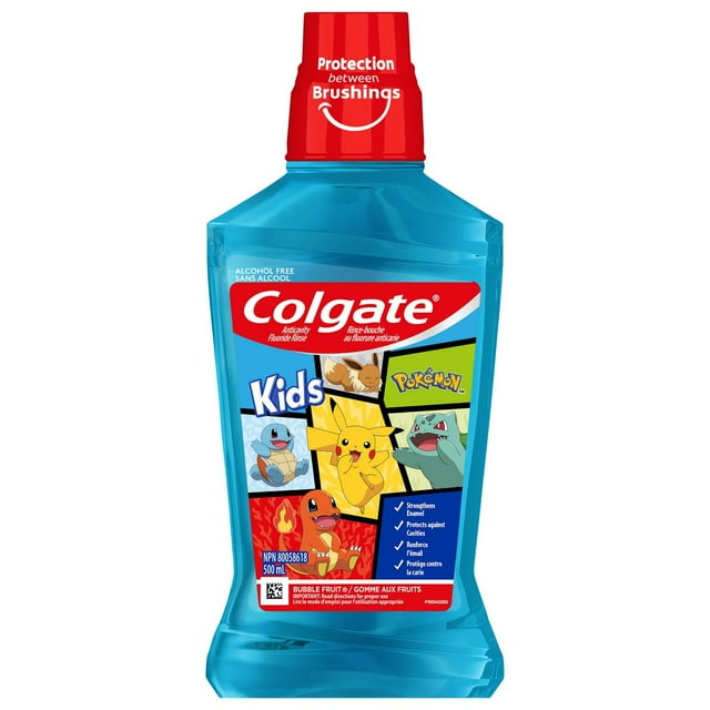 Colgate Kids Anticavity Pokémon Mouthwash, Pokémon - 500mL
