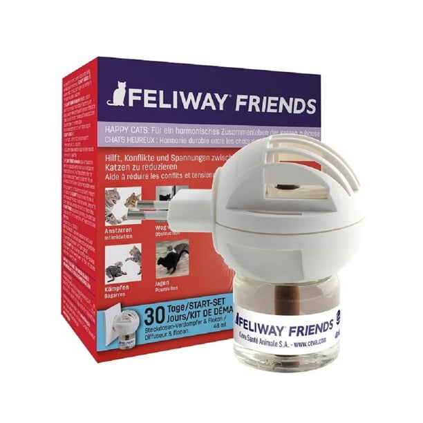 Difusor Eléctrico Feliway Friends con Cartucho Recarga 48 ml