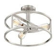 thumbnail image 3 of Quoizel NHR1715WT New Harbor 15" 3-Light Semi-Flush Mount in Western Bronze, 3 of 10