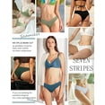 thumbnail image 5 of AWAYTR Women Seamless Thong Invisible Panties Sexy Bikini V-Waist Wavy Sides Hipster Panties 7 Pack S-XL, 5 of 11