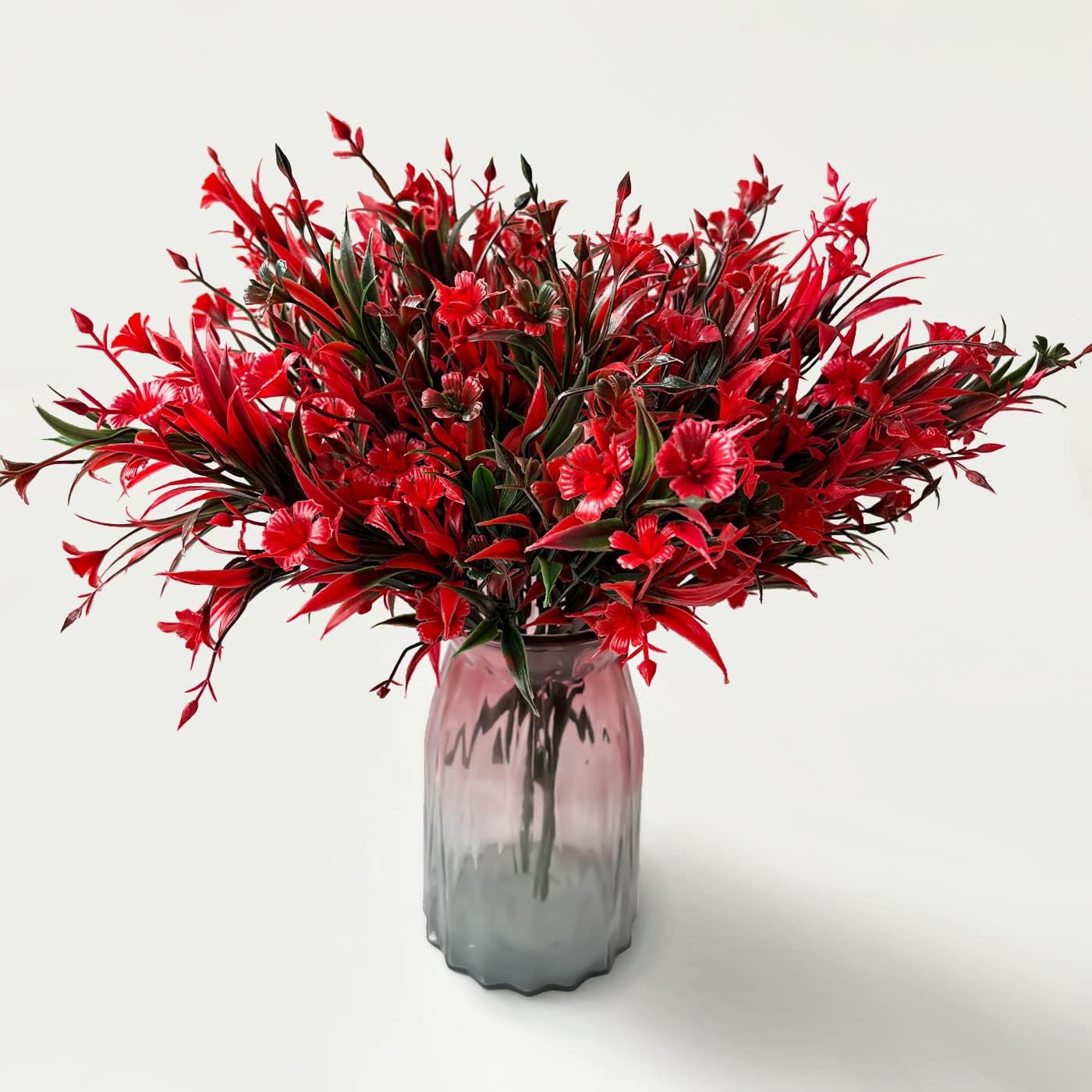 Artificial Flowers for Outdoors,16 Bundles Outdoor Fake Flowers UV Resistant Faux Silk Flowers for Outside Planters, Window Box Pot(Mix Color)