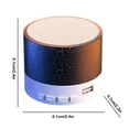 thumbnail image 3 of Nkmbld Outdoor Stereo Speakers Small Crack Bluetooth Speaker Outdoor Portable Subwoofer Wireless Small Speaker Home Desktop Luminous Mini Speaker, Black, 3 of 7
