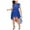 Blue - medblue, variant on City Studio Womens Illusion Neckline High-Low Dress, Blue, Plus Size, 20W