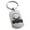 Silver, variant on Stainless Steel Biohazard Death Skull Engraved Dog Tag Keychain Keyring