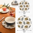 thumbnail image 3 of SKYSONIC Coffee Cups Waffles Pot Holders Trivets, 2 Pcs Heat Resistant Trivets,Vintage Retro Theme Cotton Thread Weave Mats for Hot Pads Pans Pot Bowl Teapot for Kitchen Decor, 3 of 7