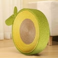 thumbnail image 4 of Green Bowl Shape Cat Scratcher Pad Sisal Rope Scratch Board Circular Design Non Shedding Base Fabric Cover Green Color Cloth Material Free Size, 4 of 9
