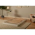 thumbnail image 3 of Kodiak Furniture Boho Wood Pop Up Bed in White with Linen Stone Mattress, 3 of 5
