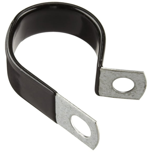 Steel Loop Hose Clamp, Vinyl Coated, 2-1/2" Clamp ID, 3/4" Band Width, 3/64"Band Thickness, Pack Of 5