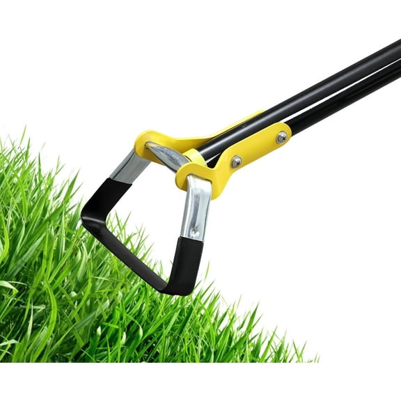 Adjustable Heavy-Duty Garden Hula Hoes, Long Handle Scuffle Hula Hoe for Efficient Weeding and Gardening, 30-72 Inch Loop Stirrup Design (6 FT)