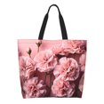 thumbnail image 1 of Easygdp Delicate Pink Carnations Bolsas Tote para Mujer, Bolsos de Hombro para Viaje, Bolsos de Mano de Gran Capacidad para Compras y Trabajo, 1 of 8