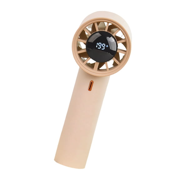 Portable Small Fan Powerful Handheld Fan with Digital Display 10 Speed USB Rechargeable Travel Camping Outdoor