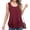 Wine womens tank tops, variant on Usmixi Womens Tank Tops Mesh Patchwork Fashion Going out Lightweight Tunic Vest Shirts Summer Trendy Solid Scoop Neck Sleeveless Shirts Blouse Purple l