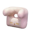 thumbnail image 1 of Wdhugt Office Nap Pillow Chair Back Sleeping Neck Support Prone Desk Dual Purpose Pillow Ergonomic Design Polyester Cover Pink Pink, 1 of 7
