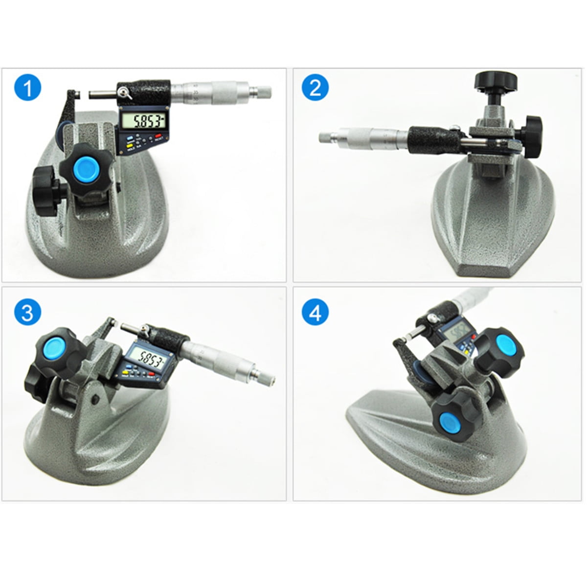 New Precision Micrometer Holder Stand Base Digital Micrometer Bracket