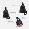 thumbnail image 4 of Bolso Bandolera HOBO Fern de Cuero Negro 15x22x5 cm, 4 of 9