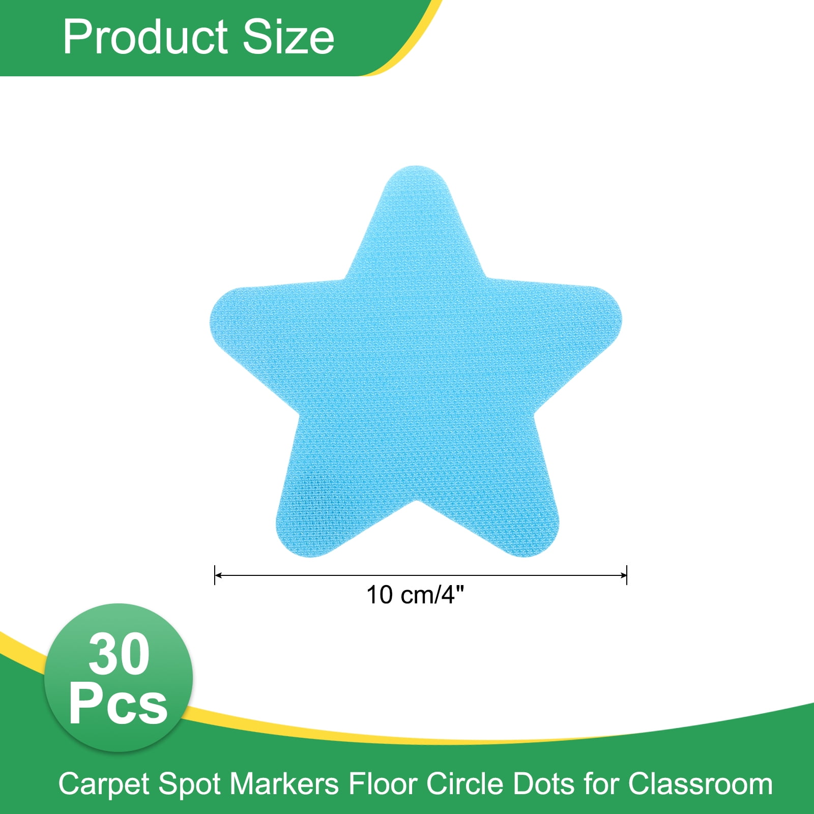 Unique Bargains Carpet Spot Markers Non-Slip Rubber Markers Classroom Blue