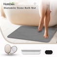 thumbnail image 3 of Homden 23"x15" Stone Bath Mat Non-Slip Diatomite Stone Bath Mat Quick Drying Bath Mat Super Absorbent Tub & Bathroom Mat Easy to Clean Diatomaceous Earth Shower Mat Gray, 3 of 16
