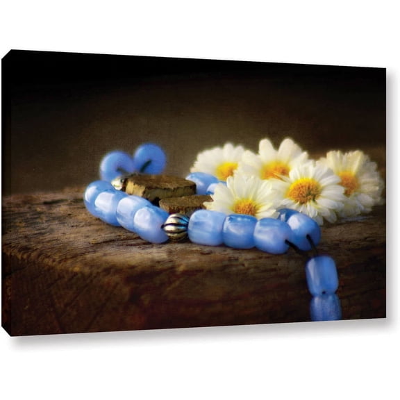 ArtWall Dragos Dumitrascu "Blue Marbles" Gallery-wrapped Canvas Art
