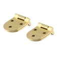 thumbnail image 2 of Sewing machine hinge, 80 x 30 mm, copper-plated metal, rounded edges, for folding table and furniture, 2 of 4