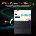 thumbnail image 6 of Lenovo ThinkPad T14 G5 14" WUXGA Laptop, Intel Ultra 7 165U, 16GB DDR5 RAM, 1.5TB Storage(512GB SSD+1TB Docking Station Set), Intel Graphics, Backlit Keyboard, Fingerprint, Wi-Fi 6E, Win11 Pro, Black, 6 of 9