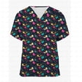 thumbnail image 5 of Accesorios de enfermera esmerilados para mujer de Disney Mickey Mouse, uniforme médico de corte ajustado, ropa de trabajo clínica dental para hospital y cirugía, 5 of 5