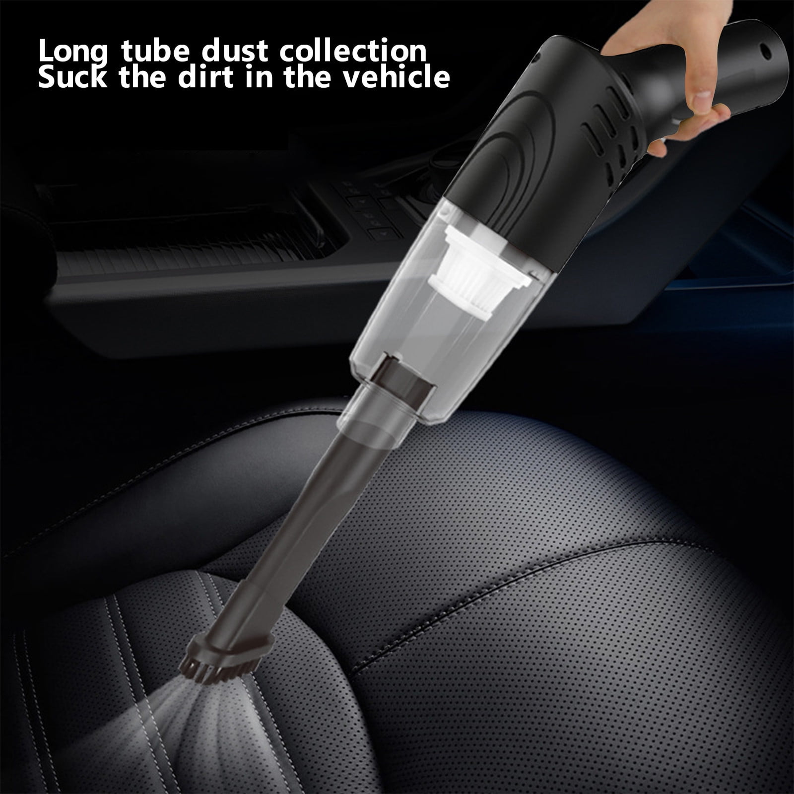 ZZkhGO Handheld Rotary Vacuum Cleaner, Mini Car and Home Multi-Purpose Dust Collector, Portable Mattress Sofa Upholstery Bedding Cleaner