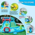 thumbnail image 5 of Yaheetech Double Lane Inflatable Water Slide for Kids Aged 3 To 10, Blue/Green, 5 of 8