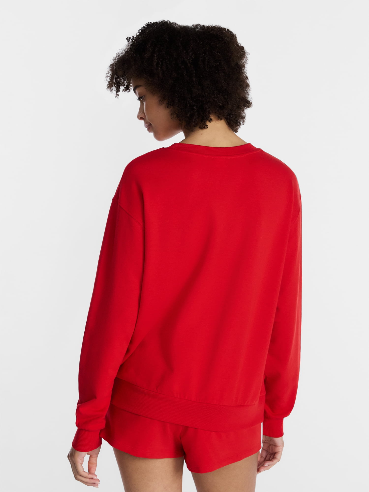 No Boundaries Sleepwear Top with Long Sleeves, Women’s XXS-3X