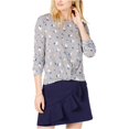 thumbnail image 2 of maison Jules Blusa de suéter con frente torcido para mujer, blanco, extragrande, 2 of 2