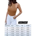 thumbnail image 4 of Body sexy sin mangas con cuello halter y espalda de nadador para mujer, 4 of 4