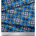 thumbnail image 3 of Soimoi Cotton Poplin Fabric Check & Geometric Print Fabric by The Yard 42 Inch Wide, 3 of 5
