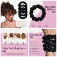 thumbnail image 2 of Midi Curly Hair Silk Scrunchies for Women, 2 of 6