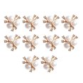 thumbnail image 1 of Sonducket 10 piezas de conector de flores de cristal de perla para hacer joyas, accesorio de búsqueda de colgantes para collar, broche, Ropa, zapatos y accesorios Miscelánea Oro, 1 of 6