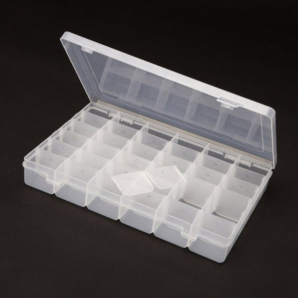 freestylehome Adjustable 36 Compartment Slot Plastic Craft Box. Plastic  Craft Storage Box Tool Container