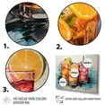 thumbnail image 3 of Designart "Cocktails Representation Colorfuled Acrylic II" Food & Beverage Floater Framed Wall Art Print, 3 of 7