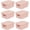 Pink, variant on Storage Baskets with Lids - Set of 6 Stackable Plastic Boxes with Handles - Decorative Shelf Organizer Bins for Bathroom and Closet, Pink, 1 Gallon