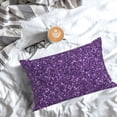 thumbnail image 5 of Yiaed Purple Glitter Print Brushed Microfiber Envelope Pillowcases, Standard,Envelope Closure Pillow Cases(No pillow core)-20"x30", 5 of 6