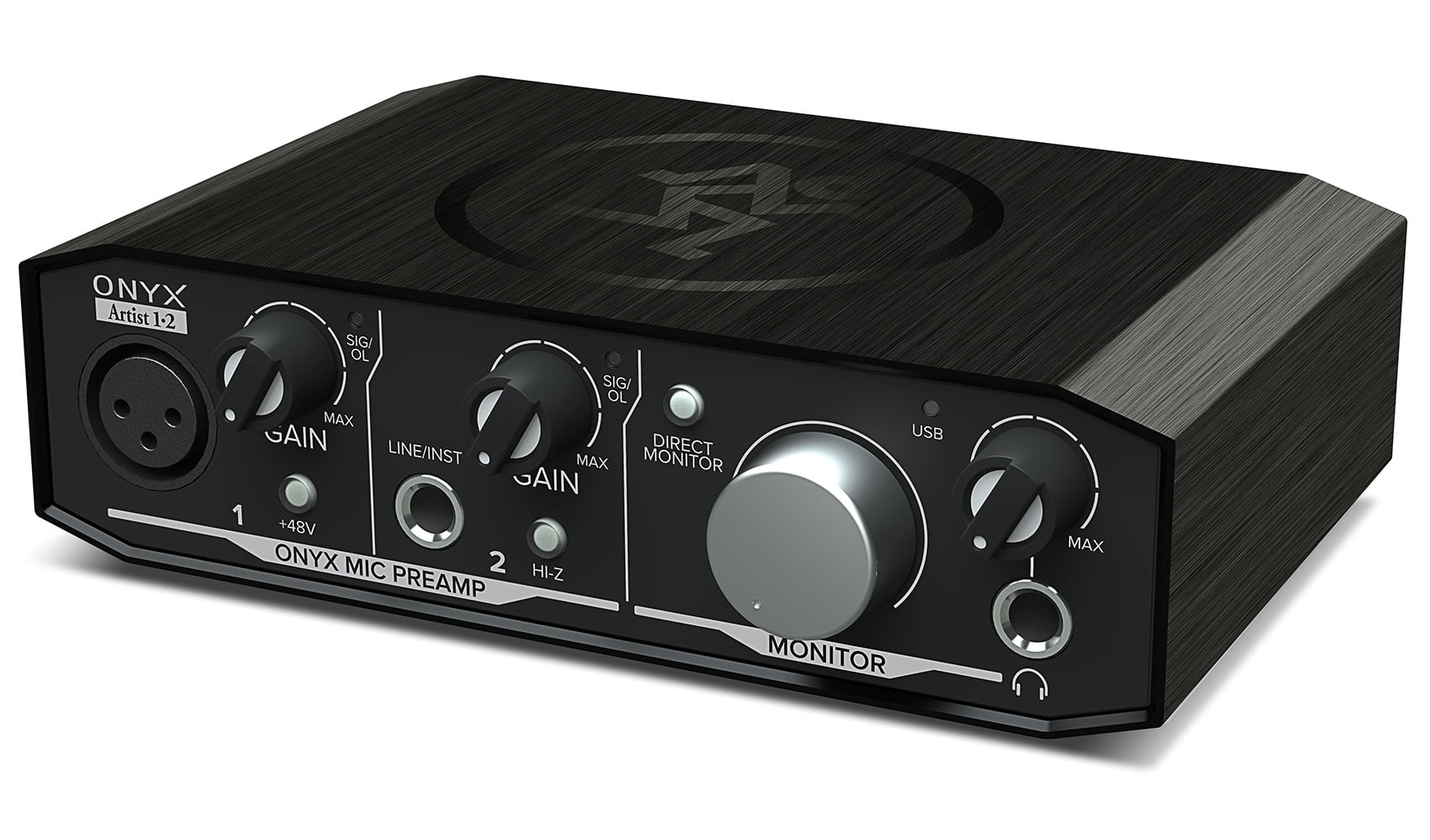 Mackie Onyx Artist 1.2 2x2 USB Audio Recording Studio Interface + (2) XLR Cables