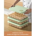 thumbnail image 2 of Egg Cartons, Household egg box, Kitchen Crisper with Lid, 24 Count Egg Storage Containers for Family Farm, Clear Egg Organizer for Easter Thanksgiving Party Home Kitchen Supplies, 2 of 7