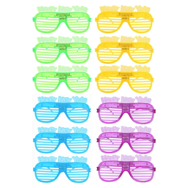 12 Uds. Gafas con luz LED gafas brillantes fiesta Bar festivales suministros de utilería gafas Año Nuevo