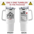 thumbnail image 2 of Gifts for Wife - Wife Gifts, Gifts for Her - Wedding Anniversary for Wife, Wife Birthday Gift Ideas, Christmas Gifts for Wife, Christmas Gifts for Her - I Love You Gifts for Her - 40 Oz Tumbler, 2 of 6