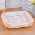 thumbnail image 1 of Bed for Dog Cat Pet Soft Square Plush Kennel Animals Accessories Dogs Basket Sofa Bed Larger Medium Puppy Pet Products Mattress ShopWise Round, 1 of 8