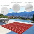 thumbnail image 4 of Fsddascl Red Christmas Outdoor Rug for Patio/Deck, Non-Slip Large Area Rug 5 x 8 Ft, White Winter Snowflake Yellow Geometric Abstract Indoor Outdoor Rugs Washable Area Rugs, Camping Rug Carpet, 4 of 5