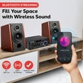 thumbnail image 2 of Pyle Alificador téreo de 200W con Bluetooth, Receptor de Audio de Canal Doble, Pantalla LED, RCA, USB, SD, Mic, Radio FM, Entrada AUX, Perfecto para Audio en Casa y Coutadora, PDA29BU.5, 2 of 5
