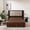 Brown, variant on Queen Size Ruffled Bed Skirt with Split Corners 16 Inch Drop Dust Ruffle Bed Skirt for Platform Bed Elegant Terracotta Color