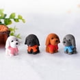 thumbnail image 4 of Joernso 1/4Pcs Cute Scarf Dog Puppy Miniature Doll Model Landscape Furnishing Home Decor, 4 of 8