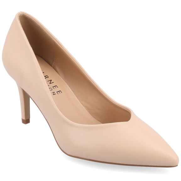 Journee Women's Gabriella SuperNatural Shades Slip On Pointed Toe Pumps