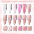 thumbnail image 3 of LILYCUTE 10PCS Poly Gel Esmalte Set Antiadherente Mano Extensión Sólida De Uñas De Construcción Rápida 8ml, 3 of 4