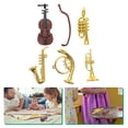 thumbnail image 3 of MasteelfCA 1 Ensemble Mini Ornement de Violon Mini Modèle d'Instrument de Musique Maison de Poupée Trompette Ornements, 3 of 8