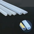 thumbnail image 3 of 1/2/5/10Meter D Shape Silicone Rubber Sealing Strip Semi Circle Hollow High Temperature Self Adhesive  Strip, 3 of 8